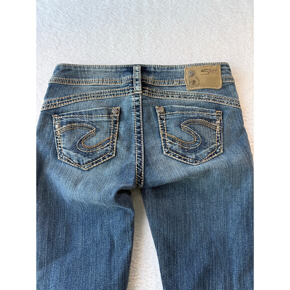 Silver Jeans Womens 8P Tuesday 16 1/2" Short Embroidered Thick Stitching Western - Picture 11 of 12